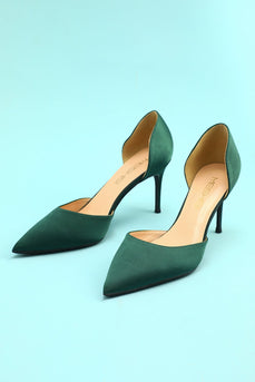 Dark Green Stiletto Heels