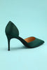 Load image into Gallery viewer, Dark Green Stiletto Heels