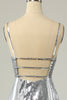 Load image into Gallery viewer, Mermaid Spaghetti Straps Silver Sequins Long Prom Dress Backless