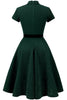 Load image into Gallery viewer, Burgundy 50s Vintage Dress with Sleeves