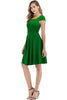 Load image into Gallery viewer, Green Square Neck Vintage Dress
