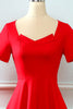 Load image into Gallery viewer, Square Collar Retro Red 1950&#39;s Dress