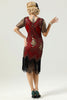 Load image into Gallery viewer, Apricot Beaded Sequin 1920s Dress with Sleeves