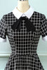 Load image into Gallery viewer, Plaid 1950s Vintage Dress with Bow