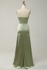 Load image into Gallery viewer, Green Mermaid Covertible Wear Long Bridesmaid Dress