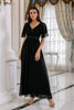 Load image into Gallery viewer, Black Lace Backless Mother Dress