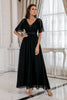 Load image into Gallery viewer, Black Lace Backless Mother Dress