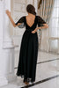 Load image into Gallery viewer, Black Lace Backless Mother Dress