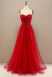 Red Sweetheart Beading Prom Dress