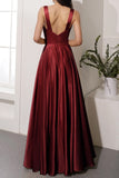 Satin Long Bridesmaid Dress