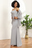 Load image into Gallery viewer, Grey Square Neck Mermaid Bridesmaid Dress