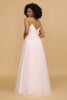 Load image into Gallery viewer, Pink Spaghetti Straps Tulle Bridesmaid Dress
