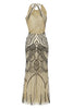 Load image into Gallery viewer, Black Ivory 1920s Forma Party Dress
