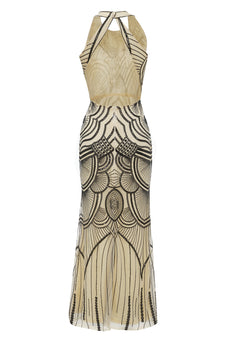 Black Ivory 1920s Forma Party Dress