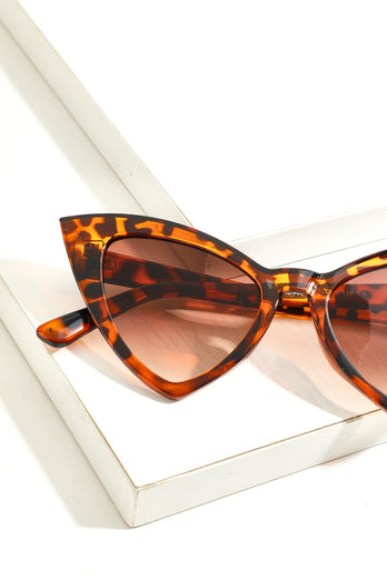 Vintage Cat Eye Leopard Sunglasses
