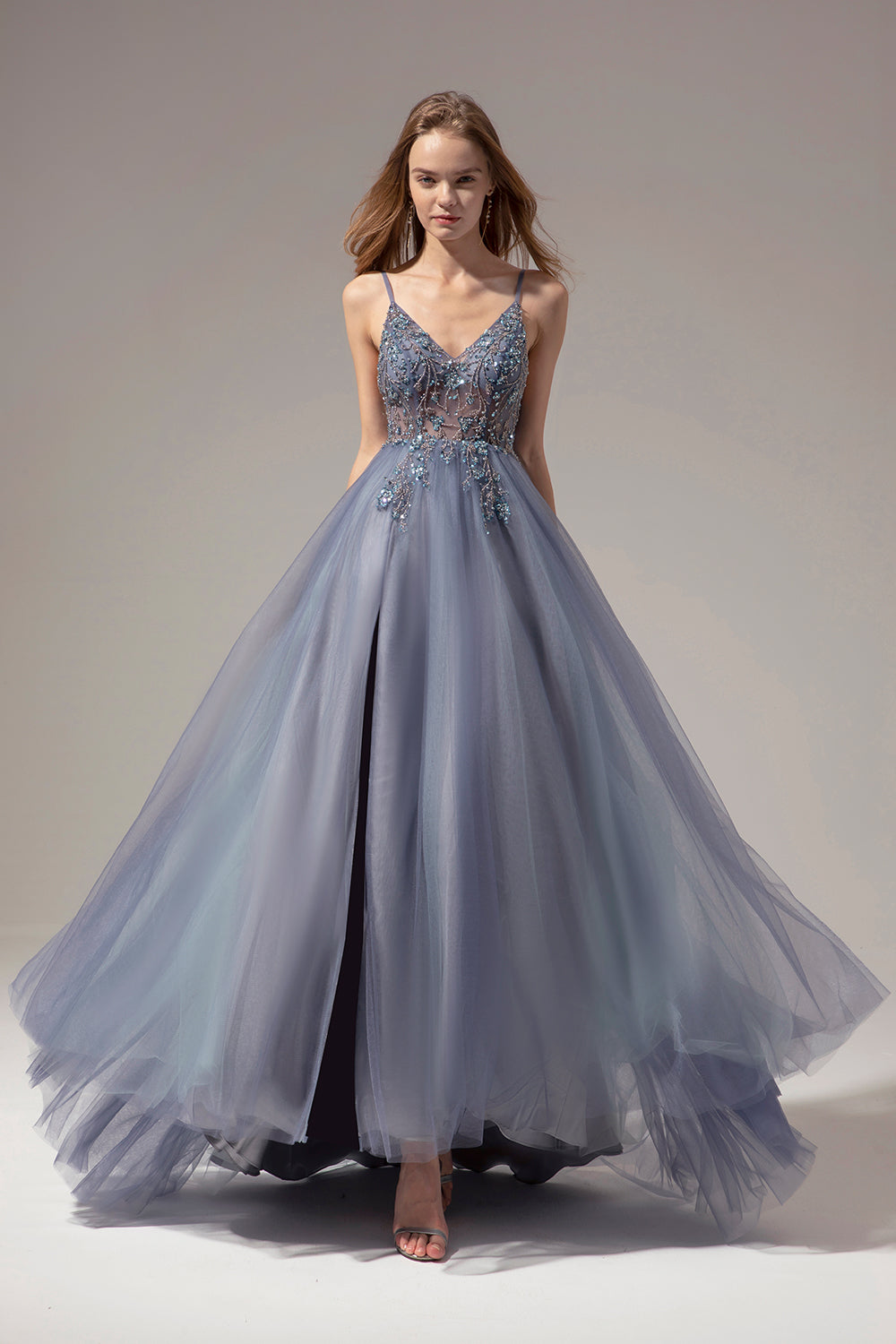14+ Blue And Gray Prom Dress