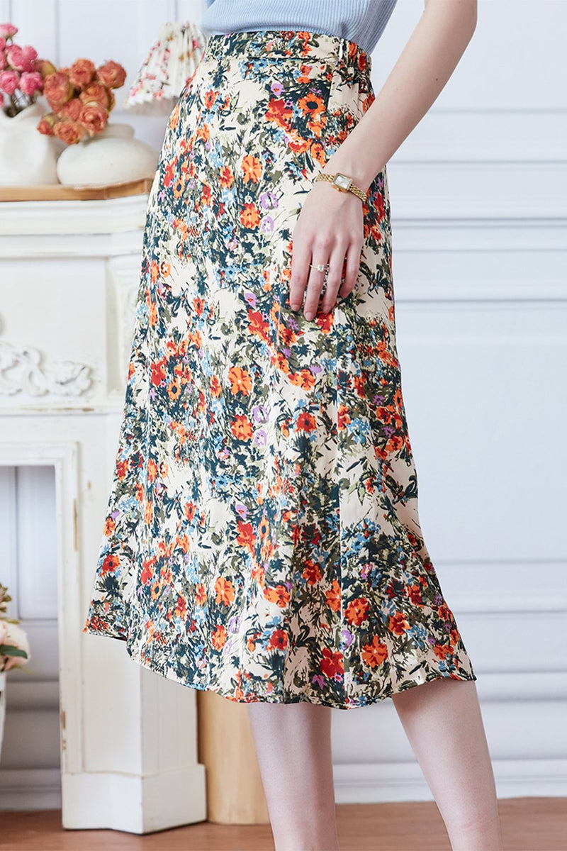 Load image into Gallery viewer, Floral Printed Skirt