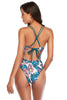 Load image into Gallery viewer, leaves Blue One Piece Swimsuit