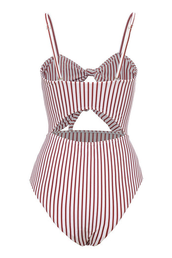 Stripes White Summer Swimsuit