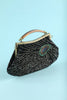 Load image into Gallery viewer, Black Beaded Evening Bag