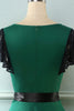 Load image into Gallery viewer, Green 1950s Swing Dress with Lace