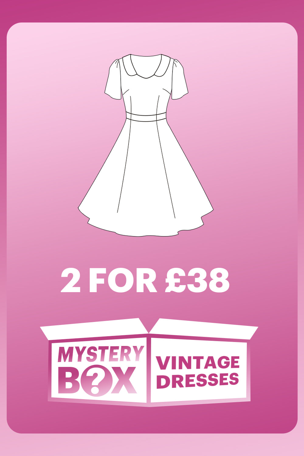 ZAPAKA MYSTERY BOX of 2Pc Vintage Dresses