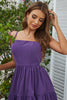 Load image into Gallery viewer, Violet Spaghetti Straps Summer Dress With Bow