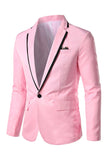 Pink Notched Lapel Men Prom Blazer