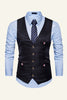 Load image into Gallery viewer, Black Single Breasted Lapel Men&#39;s Black Vest