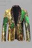 Load image into Gallery viewer, Sparkly Golden Sequins Shawl Lapel Men&#39;s Blazer