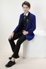 Load image into Gallery viewer, Sparkly Royal Blue Boys&#39; 3-Piece Formal Suit Set