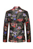 Load image into Gallery viewer, Men&#39;s Red Printed Peak Lapel 2-Piece Homecoming Suits