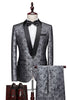 Load image into Gallery viewer, White Jacquard 2-Piece Shawl Lapel Men&#39;s Prom Suits