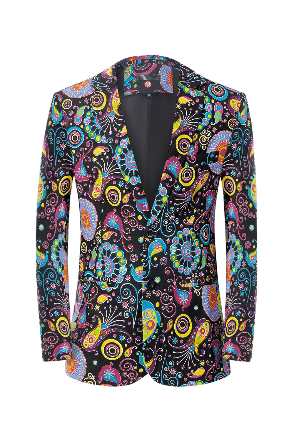 Men's Printed Notched Lapel Party Tuxedo