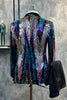 Load image into Gallery viewer, Sparkly Colorful Sequins 2 Piece Men Prom Suits