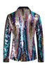 Load image into Gallery viewer, Glitter Colorful Sequins 2 Piece Men Suits