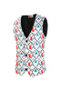 Load image into Gallery viewer, White Deer Pattern Men&#39;s Christmas Suit Vest