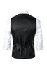 Load image into Gallery viewer, Black Single Breasted  V Neck Men&#39;s Retro Casual Vest