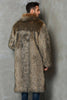 Load image into Gallery viewer, Brown Lapel Neck Long Faux Fur Men Coat