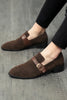 Load image into Gallery viewer, Black Slip-On Monk Men&#39;s Shoes