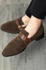 Load image into Gallery viewer, Black Slip-On Monk Men&#39;s Shoes