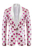 Load image into Gallery viewer, Pink Sequins Shawl Lapel Men&#39;s Blazer