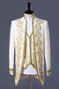Load image into Gallery viewer, White Men&#39;s 3 Pieces Shawl Lapel Prom Suits