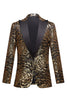 Load image into Gallery viewer, Golden Sequins Men&#39;s Blazer
