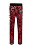 Load image into Gallery viewer, Red Sequins Floral Pattern Men&#39;s 2 Pieces Suits
