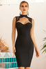 Load image into Gallery viewer, Lace Halter Little Black Dress