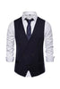 Load image into Gallery viewer, Double Breasted Men&#39;s Big V Neck Suit Vest