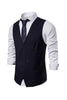 Load image into Gallery viewer, Double Breasted Men&#39;s Big V Neck Suit Vest