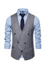 Load image into Gallery viewer, Double Breasted Men&#39;s Big V Neck Suit Vest