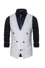 Load image into Gallery viewer, Double Breasted Men&#39;s Big V Neck Suit Vest